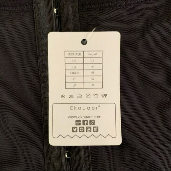 Ekouaer Black under bust shaper women’s 16 - Picture 7 of 8